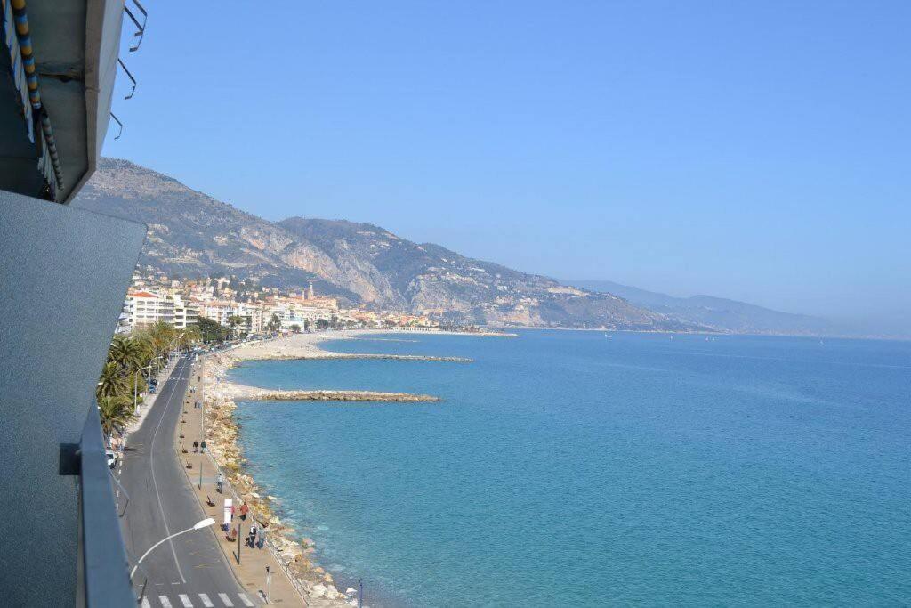 Menton Front Bord De Mer Cote D'Azur Florentina Sea View French Riviera Proche Monaco Montecarlo Superb Studio Exterior photo