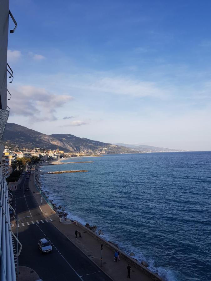 Menton Front Bord De Mer Cote D'Azur Florentina Sea View French Riviera Proche Monaco Montecarlo Superb Studio Exterior photo